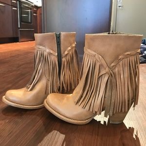 Matisse fringe ankle Booties